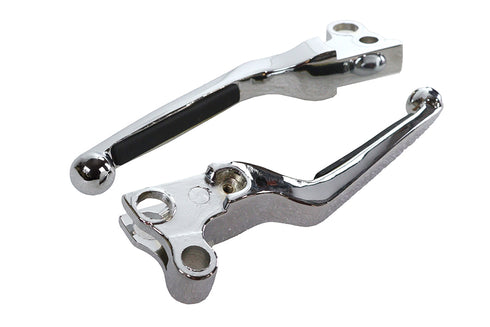 V-Twin Chrome Softee Style Hand Lever Set - 26-1975