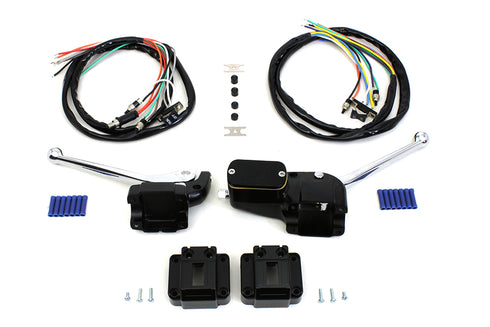 V-Twin Handlebar Control Kit Black - 26-2093