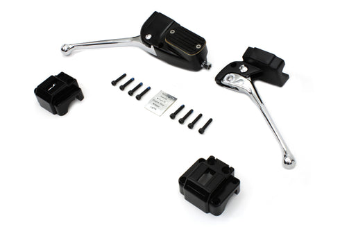 V-Twin Black Handlebar Master Cylinder and Clutch Lever Assembly - 26-2097