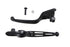 V-Twin Black Slotted Hand Lever Set - 26-2113