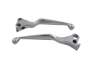 V-Twin Chrome Contour Hand Lever Set - 26-2170