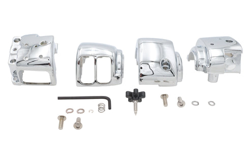 V-Twin Handlebar Switch Housing Kit Chrome - 26-2175