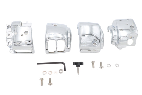 V-Twin Handlebar Switch Housing Kit Chrome - 26-2175