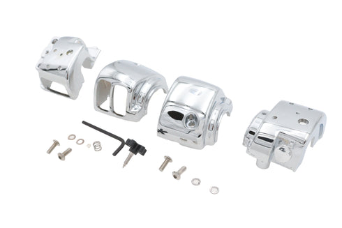 V-Twin Handlebar Switch Housing Kit Chrome - 26-2175