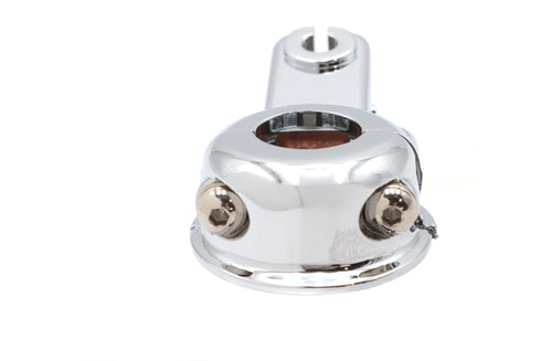V-Twin Clutch Hand Lever Bracket with Clamp Chrome - 26-2184