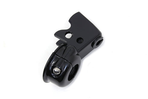 V-Twin Clutch Hand Lever Bracket with Clamp Black - 26-2186