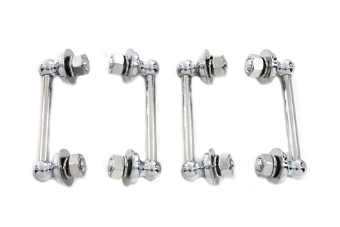 Wyatt Gatling Chrome Saddlebag Hanger Set - 2634-12T
