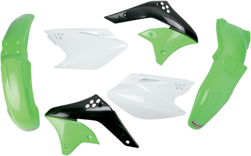 UFO Replacement Body Kit - OEM Green/White/Black - Kawasaki - KXF '06 KAKIT204-999