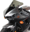 ZERO GRAVITY Double Bubble Windscreen - Smoke - YZF-R6 16-578-02