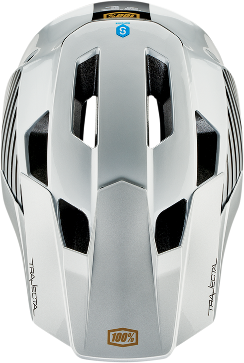 100% Trajecta Helmet - Fidlock - Ranelagh - Silver - Large 80003-00015