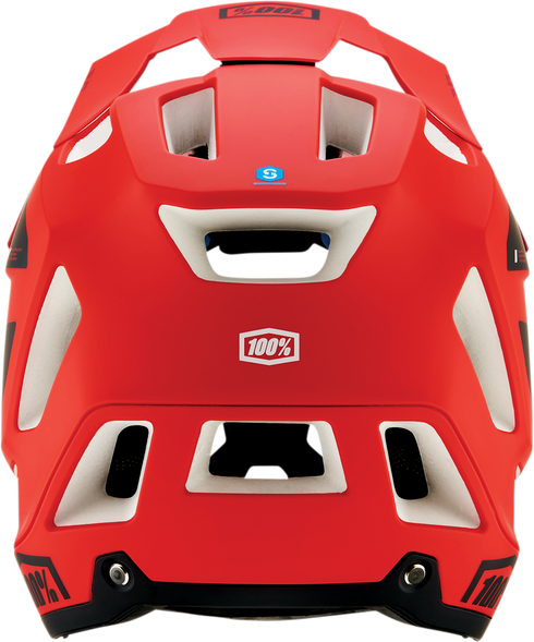 100% Trajecta Helmet - Fidlock - Cargo - Fluo Red - Large 80003-00011