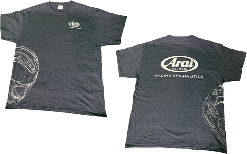 ARAI HELMETS Arai Helmet T-Shirt - Dark Heather Gray - Large 121565