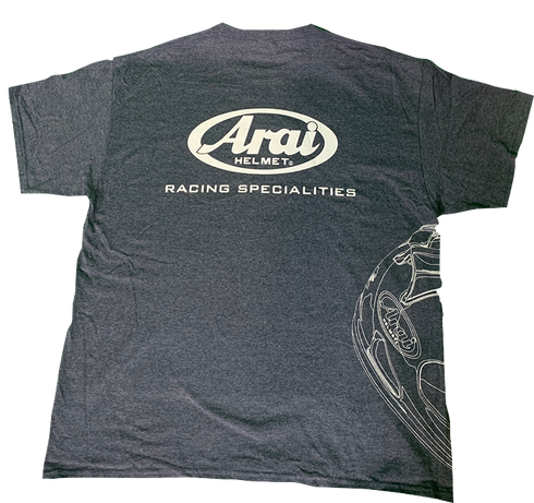 ARAI HELMETS Arai Helmet T-Shirt - Dark Heather Gray - Large 121565