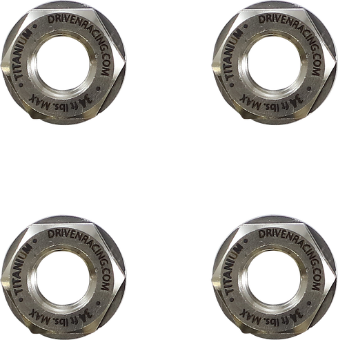 DRIVEN RACING Sprocket Nuts - Titanium - 4 Pack DSN-7 TN