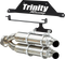 TRINITY RACING Slip-On Muffler - Stainless Steel TR-4182S