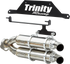 TRINITY RACING Slip-On Muffler - Stainless Steel TR-4182S