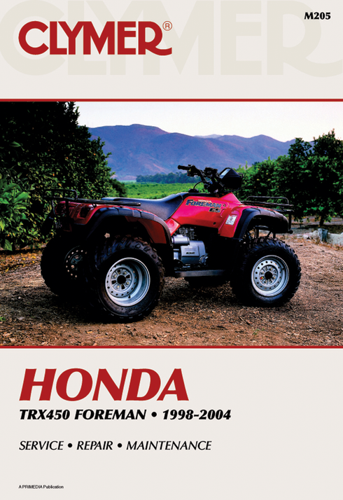CLYMER Manual - Honda - TRX450 Foreman CM205