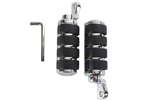 V-Twin Large Chrome Cats Paw Footpeg Set - 27-0006
