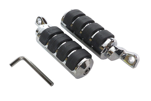 V-Twin Large Chrome Cats Paw Footpeg Set - 27-0006