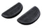 V-Twin Gloss Black Passenger Half Moon Footboard Set - 27-0009