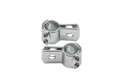 Wyatt Gatling Chrome 1 inch Footpeg Mount Clamp Set - 27-0052