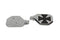 V-Twin Chrome Mini Peg-Board Set with Maltese Design - 27-0080