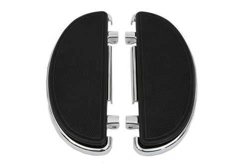 Wyatt Gatling Chrome Driver Half Moon Footboard Set - 27-0163