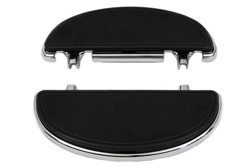 Wyatt Gatling Chrome Driver Half Moon Footboard Set - 27-0163