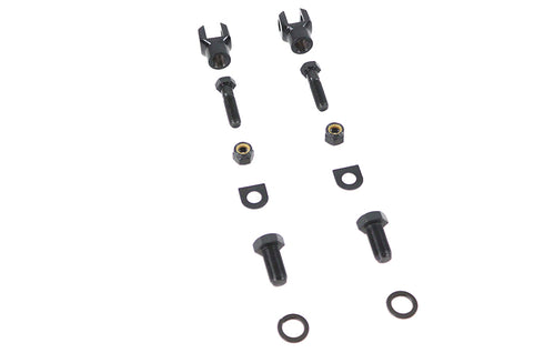 V-Twin Footpeg Mount Yoke Set Black - 27-0169