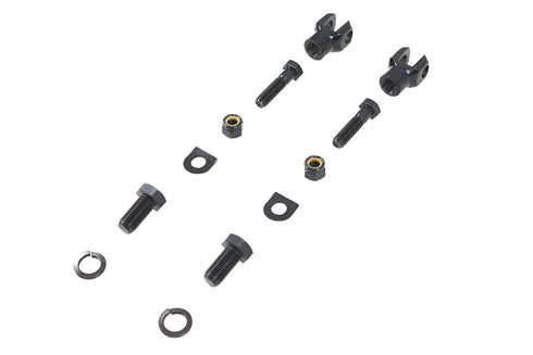 V-Twin Footpeg Mount Yoke Set Black - 27-0169