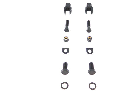 V-Twin Footpeg Mount Yoke Set Black - 27-0169