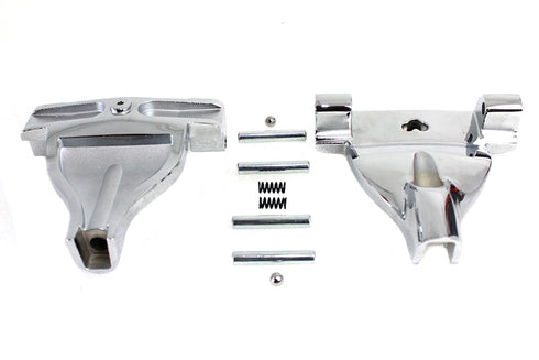 Wyatt Gatling Passenger Footboard Support Set Chrome - 27-0189
