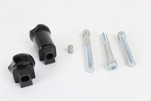 Wyatt Gatling Passenger Footboard Adapter Set Black - 27-0190