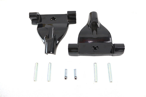 Wyatt Gatling Passenger Footboard Support Set Black - 27-0201