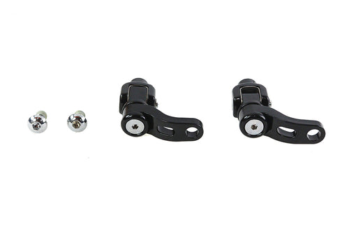 V-Twin 360 Adjustable Passenger Footpeg Mount Kit Black - 27-0209