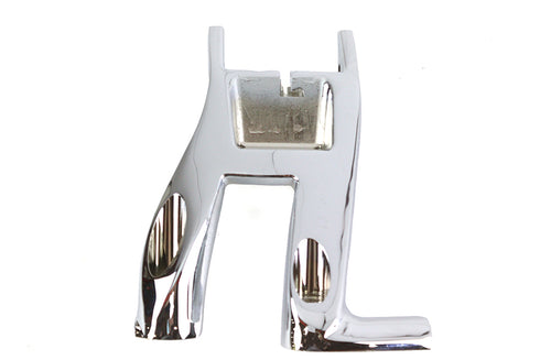 V-Twin M8 Left Bracket Footboard Mount Chrome - 27-0212