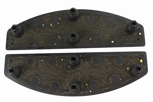 V-Twin M8 Footboard ISO Black Rubber Pad Set - 27-0218