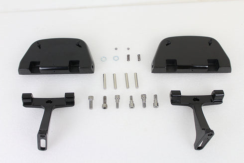 V-Twin Passenger Footboard Set Black - 27-0359