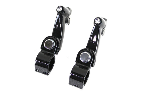 V-Twin Highway Bar Footpeg Mount Set Black - 27-0360