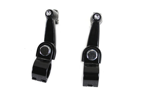 V-Twin Highway Bar Footpeg Mount Set Black - 27-0360