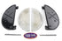 V-Twin Half Moon Footboard Set Black - 27-0372