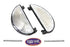 V-Twin Half Moon Footboard Set Black - 27-0372