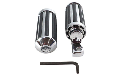 V-Twin Chrome Railer Style Footpeg Set - 27-0403