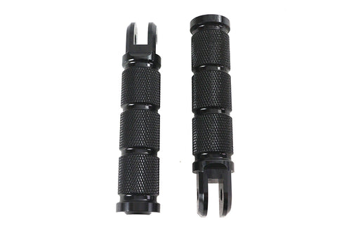 Wyatt Gatling Black Retro Driver Footpeg Set - 27-0457