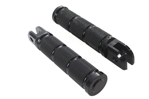 Wyatt Gatling Black Retro Driver Footpeg Set - 27-0457