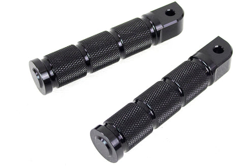 Wyatt Gatling Black Retro Passenger Footpeg Set - 27-0474