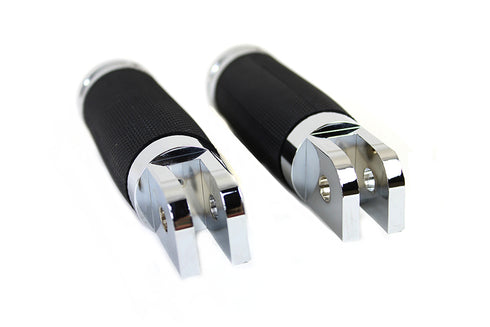 Wyatt Gatling Caliber Chrome Driver Footpeg Set - 27-0488