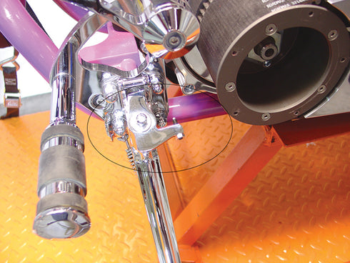 V-Twin Adjustable Kickstand Leg Stop Chrome - 27-0514