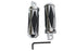 V-Twin Chrome Diamond Style Large Footpeg Set - 27-0556