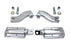 V-Twin Rail Style Adjustable Footpeg Kit Chrome - 27-0564